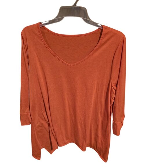 Unbranded Tops - Orange Top Size 2X Unbranded